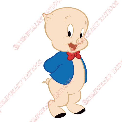 Porky Pig Customize Temporary Tattoos Stickers NO.682